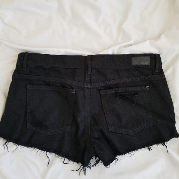Garage black denim shorts - Picture 2 of 4